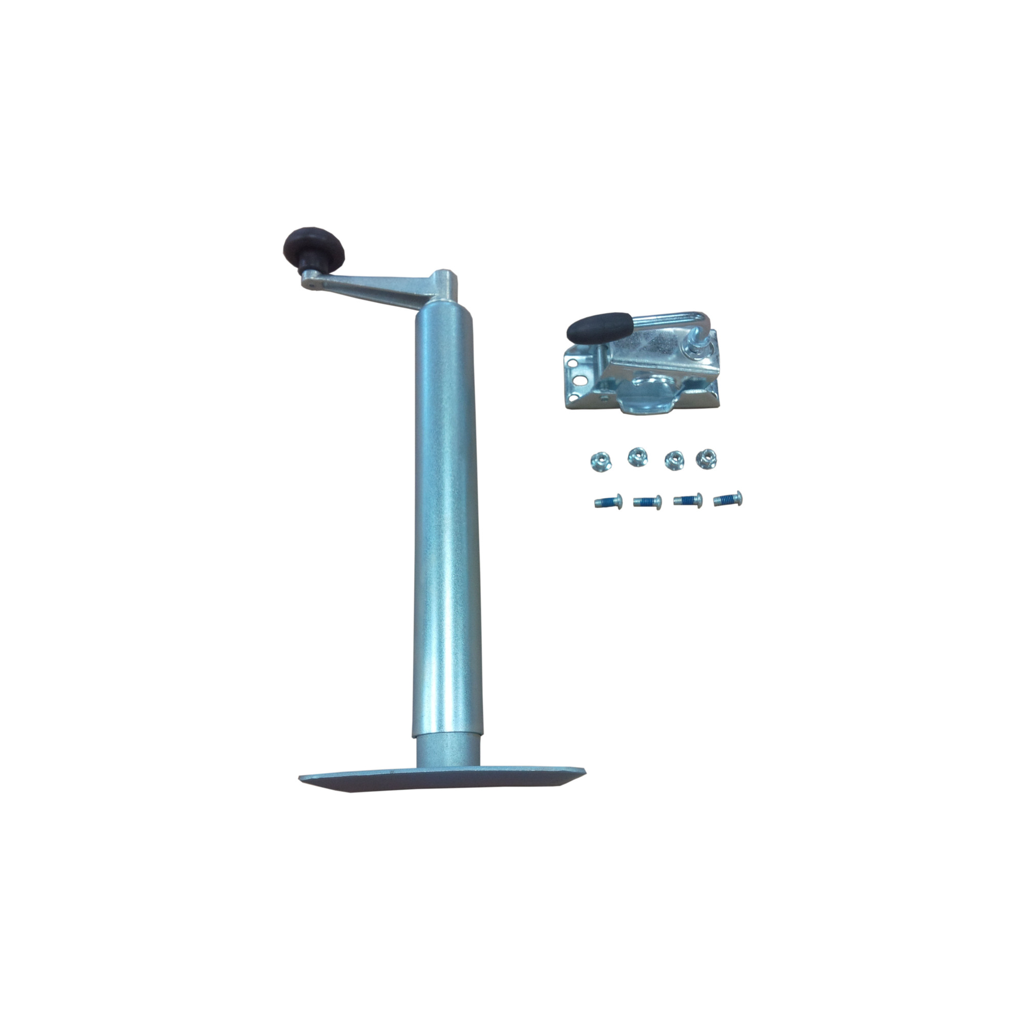 Topwind A-Frame Tongue Jack With Caster Wheel Kit – 1,000 Lb Capacity Trailer Jack, Black